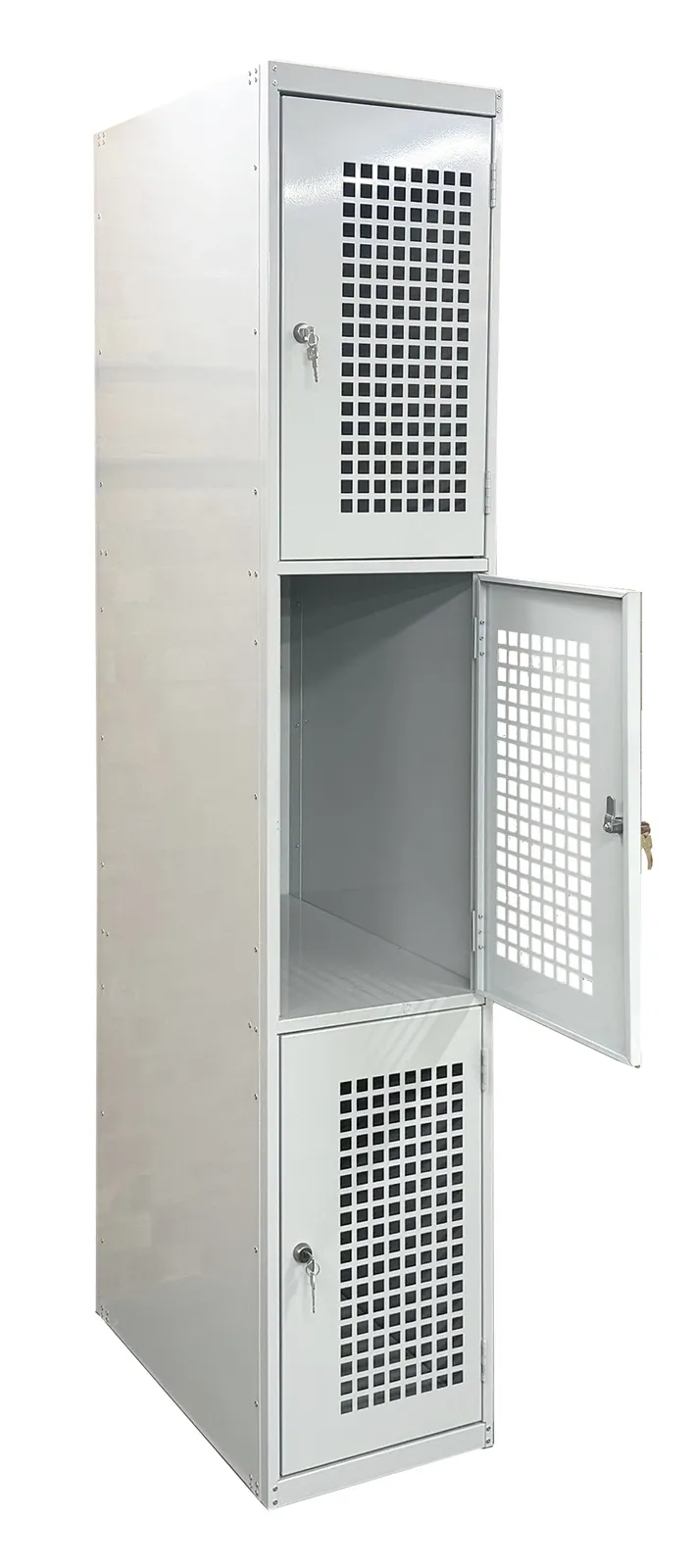 Folding Bike Locker Three Door